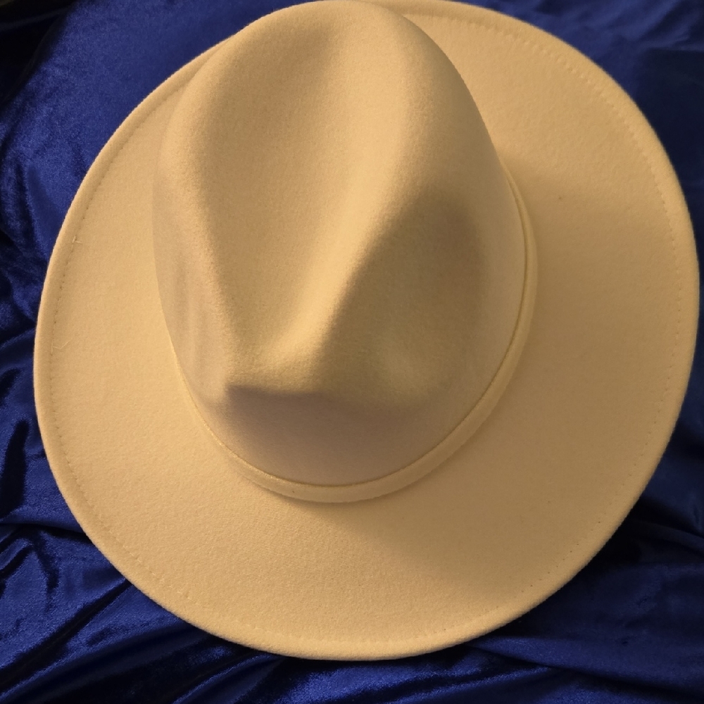 White Fedora Hat - image 2